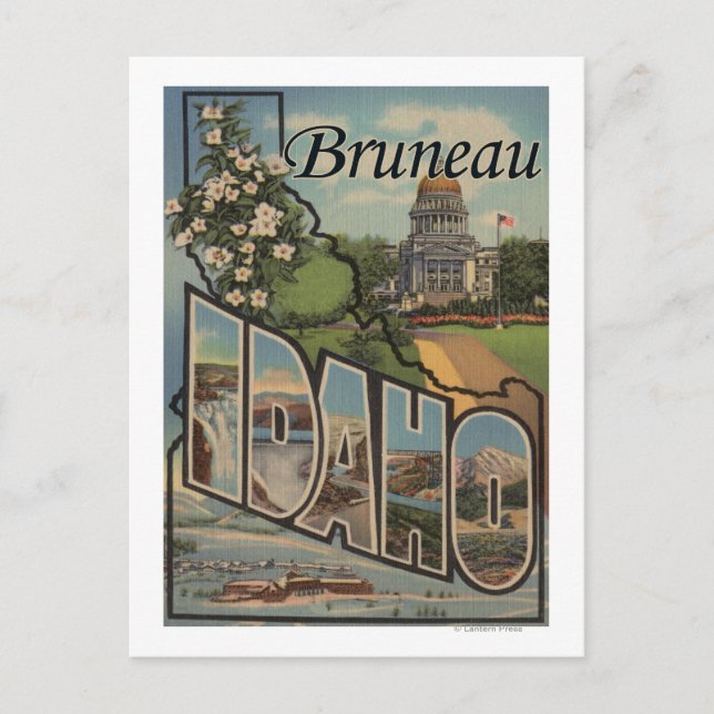 Bruneau, Idaho - Große Briefmarkenszenen Postkarte (Vorderseite)