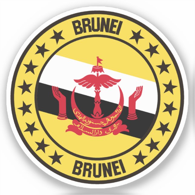 Brunei Aufkleber (Vorderseite)