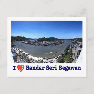 Brunei - Bandar Seri Begawan - I Liebe - Postkarte