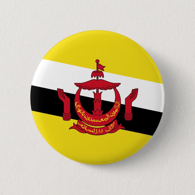 Brunei - Bruneian-Flagge Button (Vorderseite)