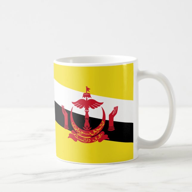 Brunei Darussalam Flag Keramik Tasse (Rechts)