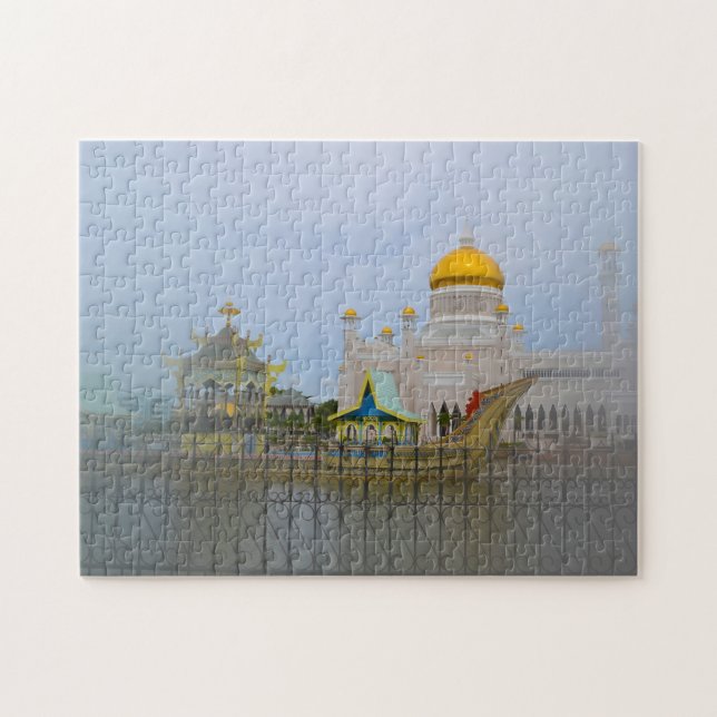 Brunei Darussalam Golden Moschee. Puzzle (Horizontal)