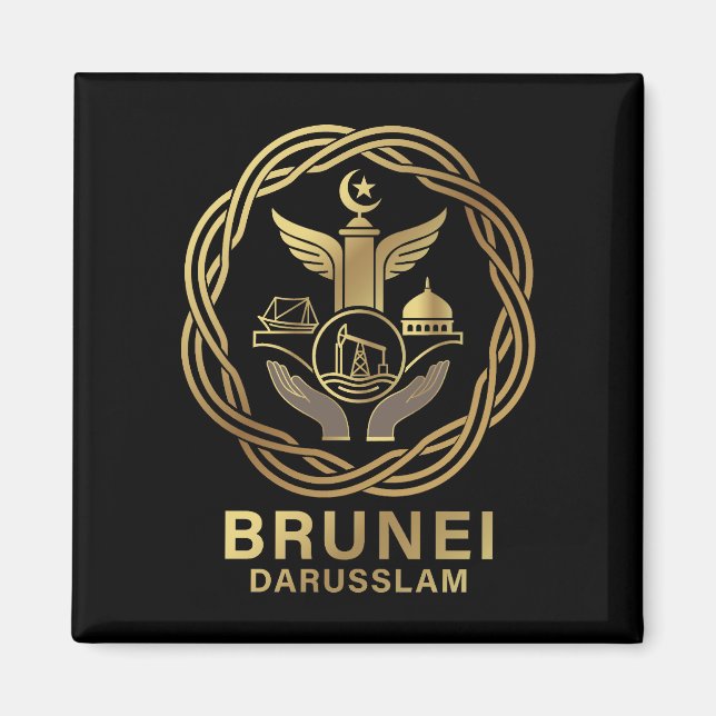 Brunei Darusslam Südostasien Magnet (Vorne)