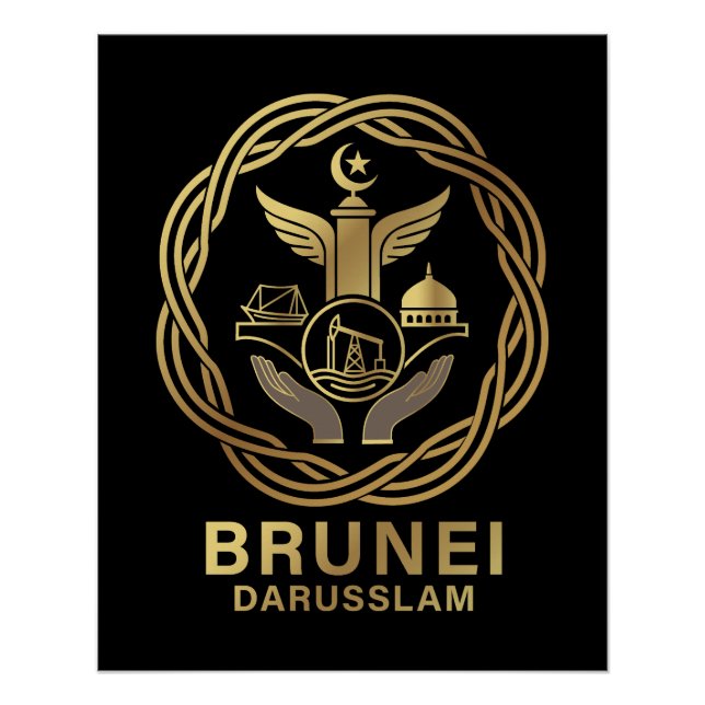 Brunei Darusslam Südostasien Poster (Vorderseite)