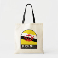 Brunei Flag Emblem gestört Vintag