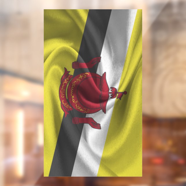 Brunei Flag Fensteraufkleber (Blatt 2)