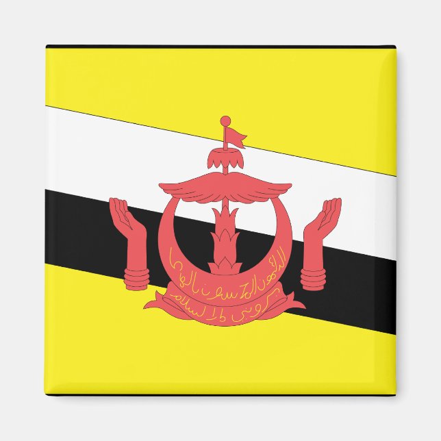 Brunei Flag Magnet (Vorne)