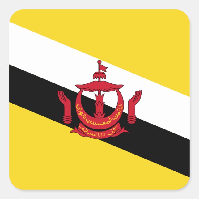 Brunei Flag Sticker (Vorderseite)