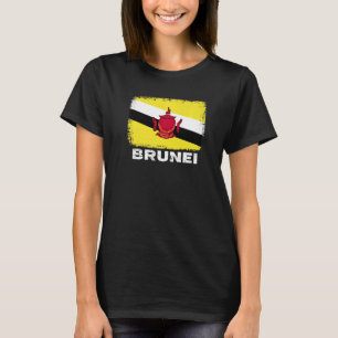 Brunei Flag Unterstützung Bruneischen Menschen Fra T-Shirt