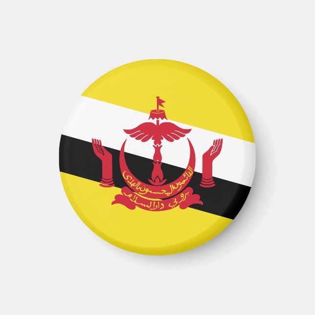 Brunei-Flagge Magnet (Vorne)