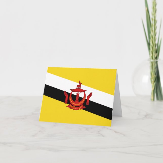 Brunei-Flagge Notizkarte Karte (Vorderseite)