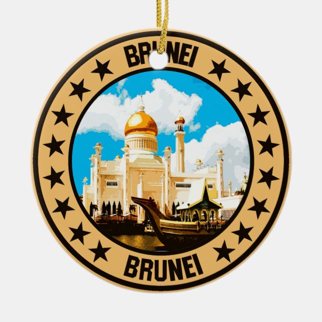 Brunei Keramik Ornament (Vorne)