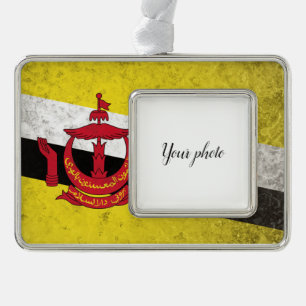 Brunei Rahmen-Ornament Silber