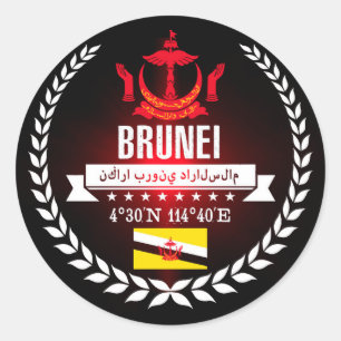 Brunei Runder Aufkleber
