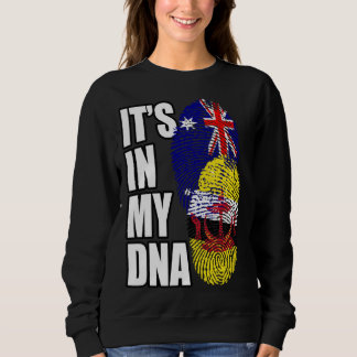 Bruneian And Australian Mix DNA Flag Heritage Sweatshirt