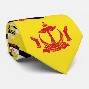 Bruneian Flag & National Emblem Krawatte