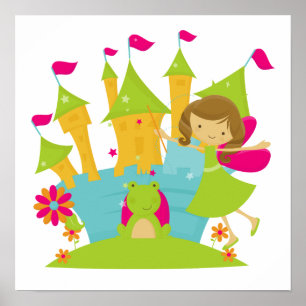 Brünett Fairy Princess Poster