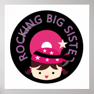 Brünett Rocking Big Sister Poster