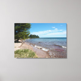 Brunette Park Shoreline — Lake Superior, Michigan Leinwanddruck