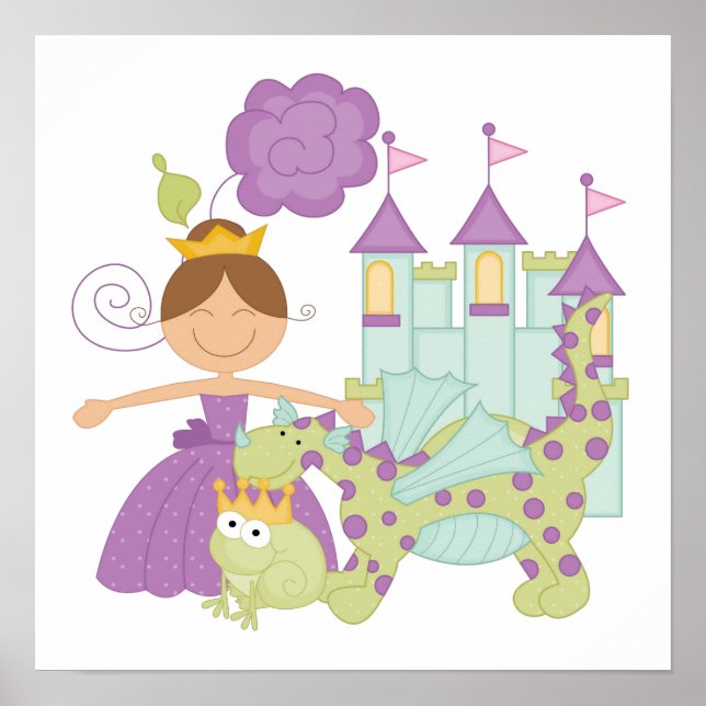 Brünette Prinzessin Poster (Vorne)