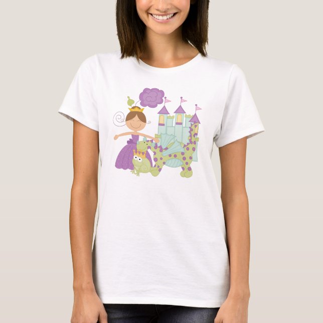 Brünette Prinzessin T-Shirt (Vorderseite)