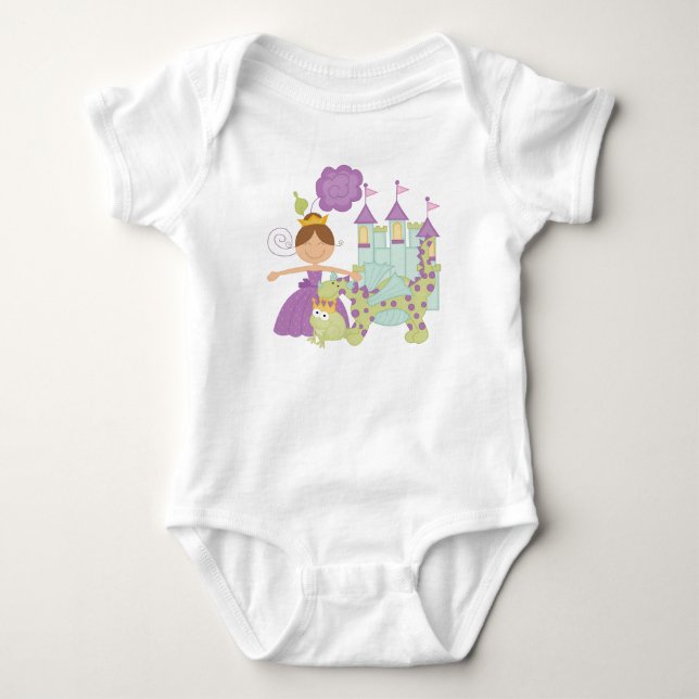 Brünette Prinzessin T-Shirt (Vorderseite)