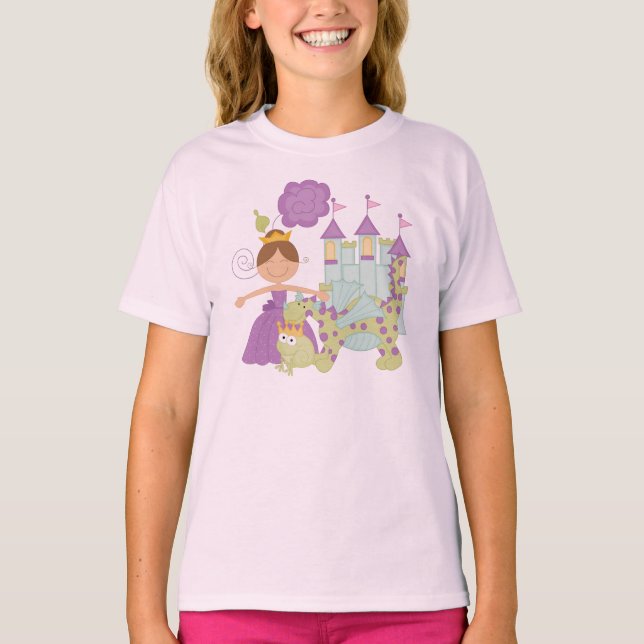 Brünette Prinzessin T-Shirt (Vorderseite)