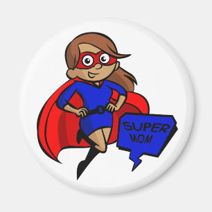 brünette Supermutter Magnet