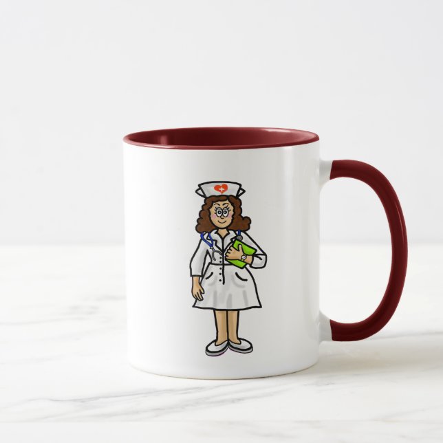 Brünette Tasse für weibliche Krankenschwestern Nam (Rechts)