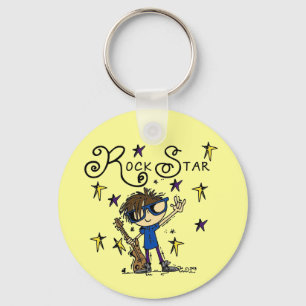 Brünetter Felsen-Stern Schlüsselanhänger