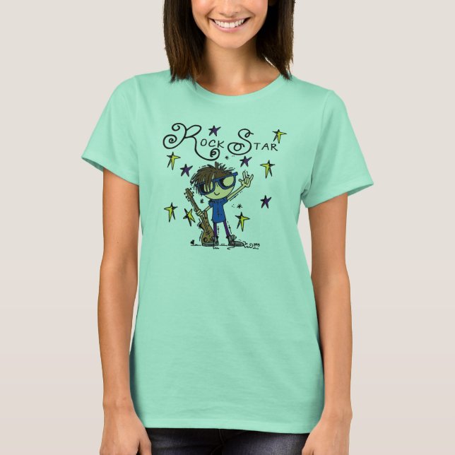 Brünetter Felsen-Stern T-Shirt (Vorderseite)