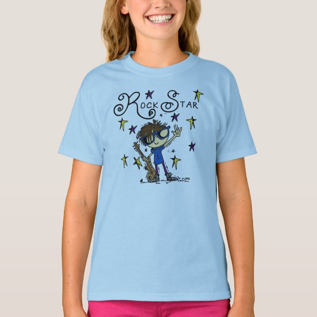 Brünetter Felsen-Stern T-Shirt (Vorderseite)