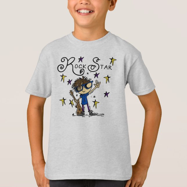 Brünetter Felsen-Stern T-Shirt (Vorderseite)