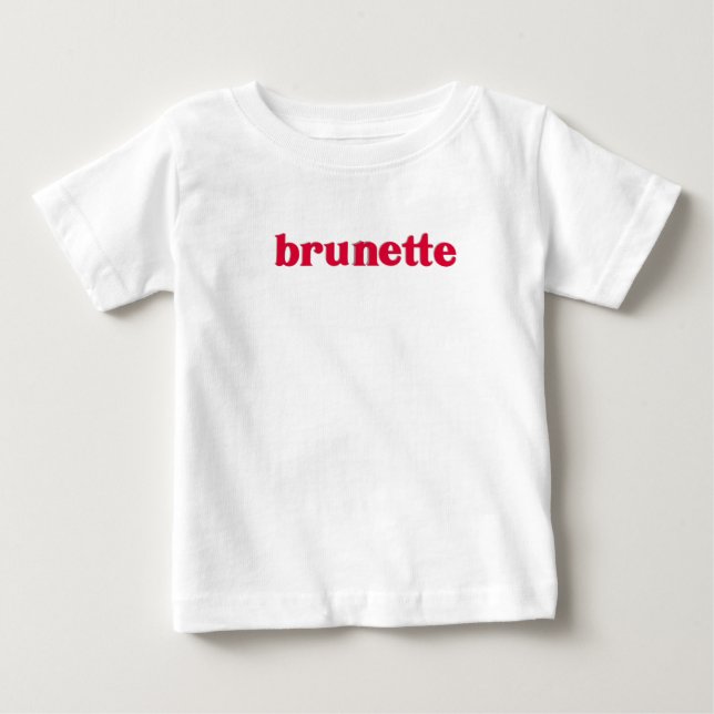 brünettes Rot Baby T-shirt (Vorderseite)