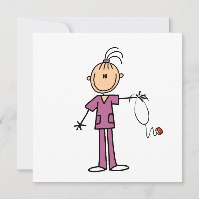 Brünettes Strichmännchen Nurse (Vorderseite)