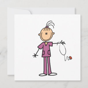 Brünettes Strichmännchen Nurse