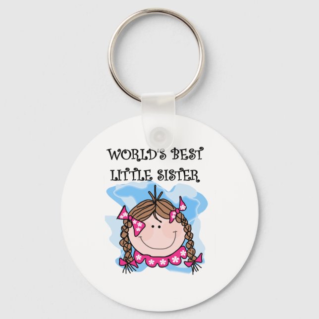Brunettte Best Little Sister Schlüsselanhänger (Vorderseite)