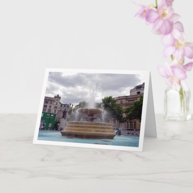 Brunnen am Trafalgar Square, London Karte (Orchidee)