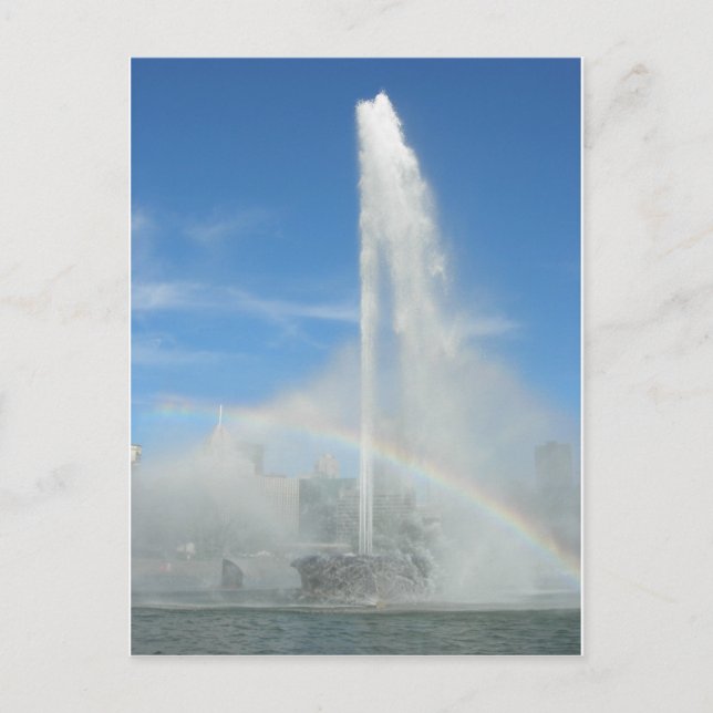 Brunnen an der Stelle Postkarte (Vorderseite)