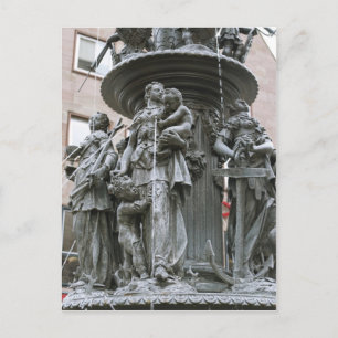 Brunnen der Tugenden in Nürnberg Postkarte