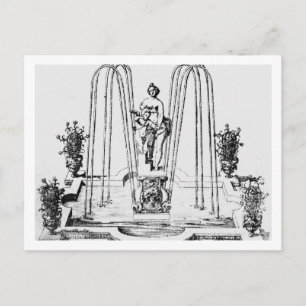 Brunnen-Design aus "The Gardens of Wilton", c.16 Postkarte