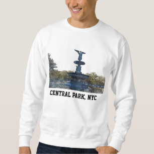 Brunnen-Engel des Central Park-NYC Bethesda Sweatshirt