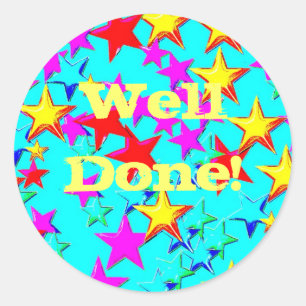 Brunnen erfolgter Aufkleber des blauen Sternes