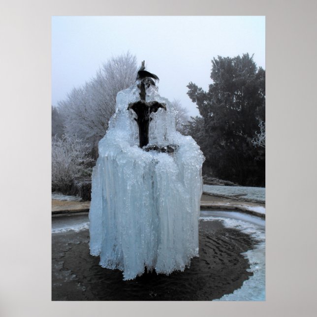 Brunnen gefroren poster (Vorne)
