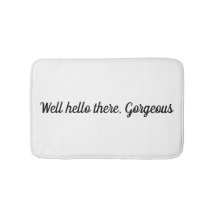 Brunnen hallo dort, herrliche Badmatte