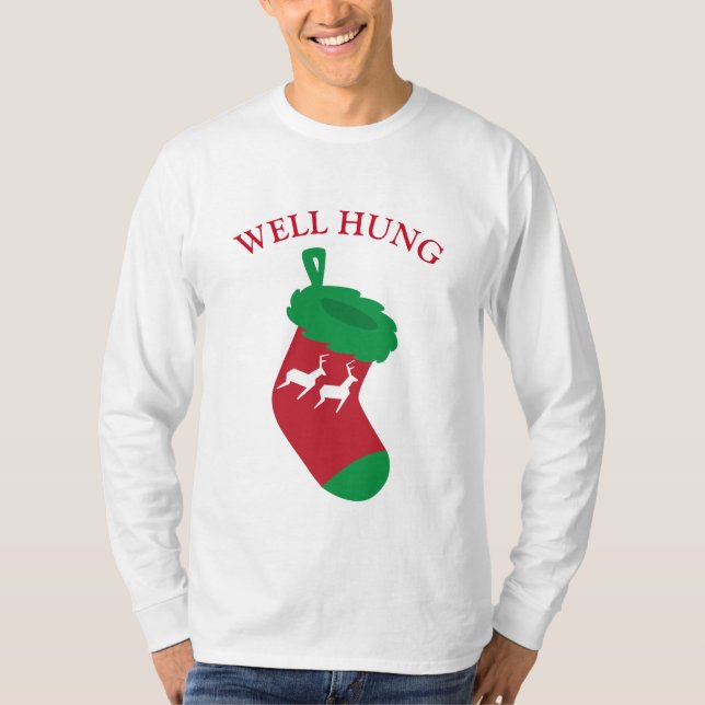 Brunnen hing WeihnachtsStrumpf T-Shirt (Vorderseite)
