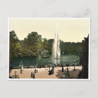 Brunnen im Kurpark, Wiesbaden, Hesse-Nassau, Postkarte