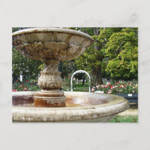 Brunnen im Park Postkarte