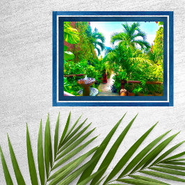 Brunnen in den Tropen Poster