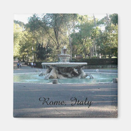 Brunnen in der Villa Borghese Garten, Rom Magnet